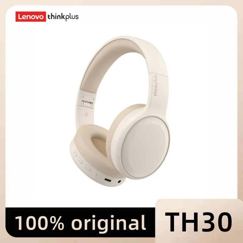 Lenovo TH30 Wireless Bluetooth 5.0 Headphones with Microphone Esports Earphones Waterproof Sports Headwear Earmuffs