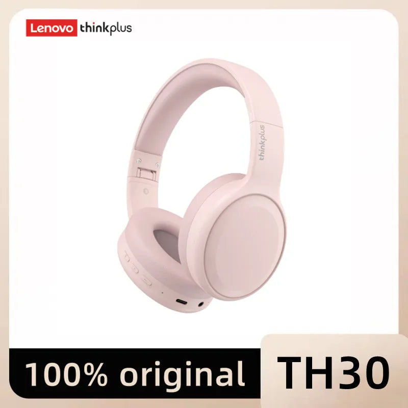 Lenovo TH30 Wireless Bluetooth 5.0 Headphones with Microphone Esports Earphones Waterproof Sports Headwear Earmuffs